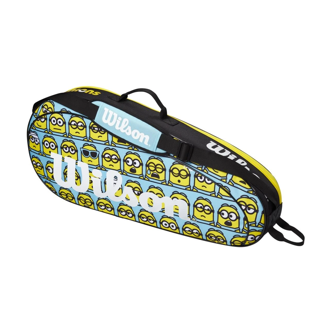 Wilson Tennis-Racketbag Minions 2.0 Team 2023 (Schlägertasche, 1 Hauptfach) Blau/gelb 3er 2 Wilson Tennis-Racketbag Minions 2.0 Team 2023 (Schlägertasche, 1 Hauptfach) Blau/gelb 3er – Bild 2
