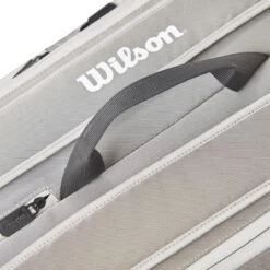 Wilson Tennis-Racketbag Tour (Schlägertasche, 2 Hauptfächer) 2023 Steingrau 12er -Yonex Verkaufsgeschäft Wilson WR8022001 Tour 12PK Schlaegertasche205 1200x1200 1