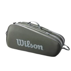 Wilson Tennis-Racketbag Tour (Schlägertasche, 2 Hauptfächer) 2023 Dunkelgrün 6er -Yonex Verkaufsgeschäft Wilson WR8022501 Tour 6PK Tasche202 1200x1200 1