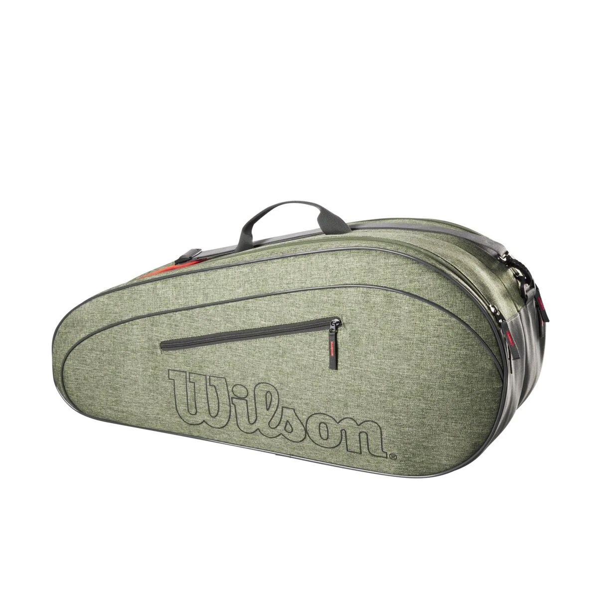 Wilson Tennis-Racketbag (Schlägertasche, 2 Hauptfächer) Team 2023 Dunkelgrün 6er 1 Wilson Tennis-Racketbag (Schlägertasche, 2 Hauptfächer) Team 2023 Dunkelgrün 6er