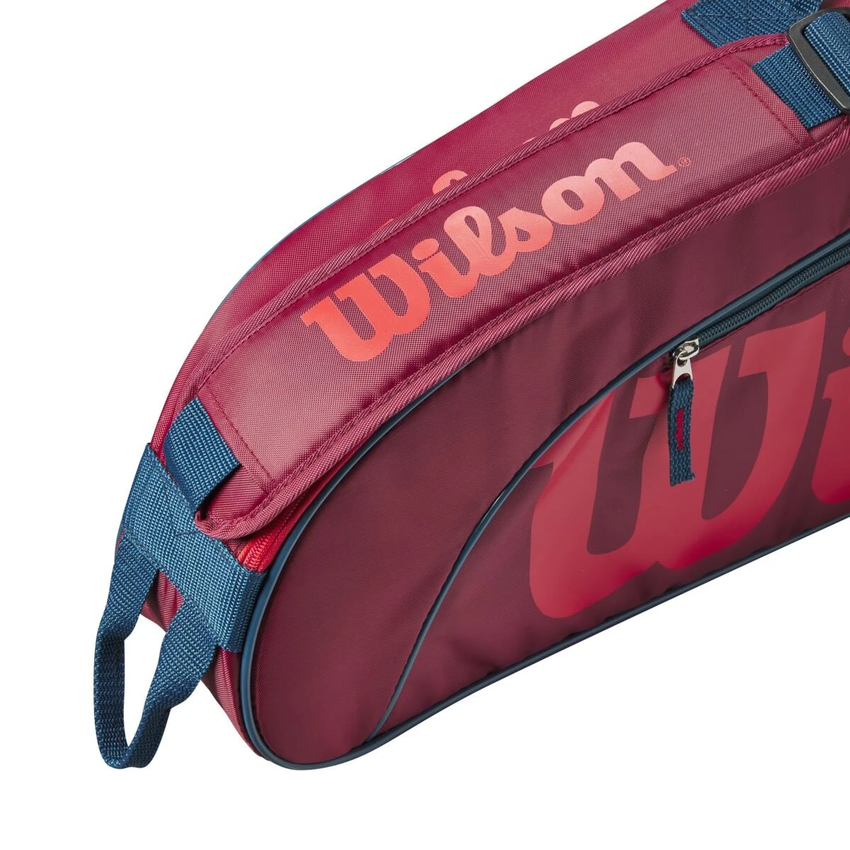 Wilson Tennis-Racketbag Kinder/Junior (Schlägertasche, 1 Hauptfach) 2023 Rot 3er 4 Wilson Tennis-Racketbag Kinder/Junior (Schlägertasche, 1 Hauptfach) 2023 Rot 3er – Bild 4