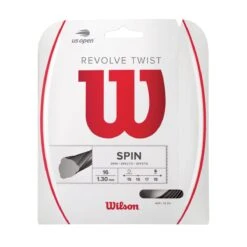 Besaitung Mit Tennissaite Wilson Revolve Twist (Haltbarkeit+Spin) Grau