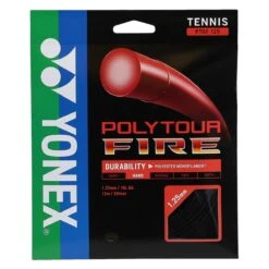 Bestseller 3 Besaitung Mit Tennissaite Yonex Poly Tour Fire (Haltbarkeit+Power) Schwarz
