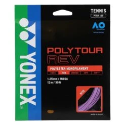 Besaitung Mit Tennissaite Yonex Poly Tour Rev (Haltbarkeit+Spin) Violett