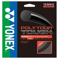 Besaitung Mit Tennissaite Yonex Poly Tour Tough 1.25 (Haltbarkeit) Schwarz