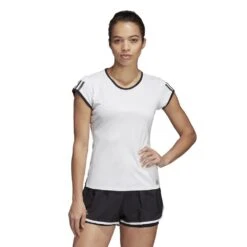 ADIDAS PERFORMANCE Adidas Tennis-Shirt Club 3 Stripes #19 Weiss Damen -Yonex Verkaufsgeschäft adidas DU0956 Shirt Club203 1000x1000 1