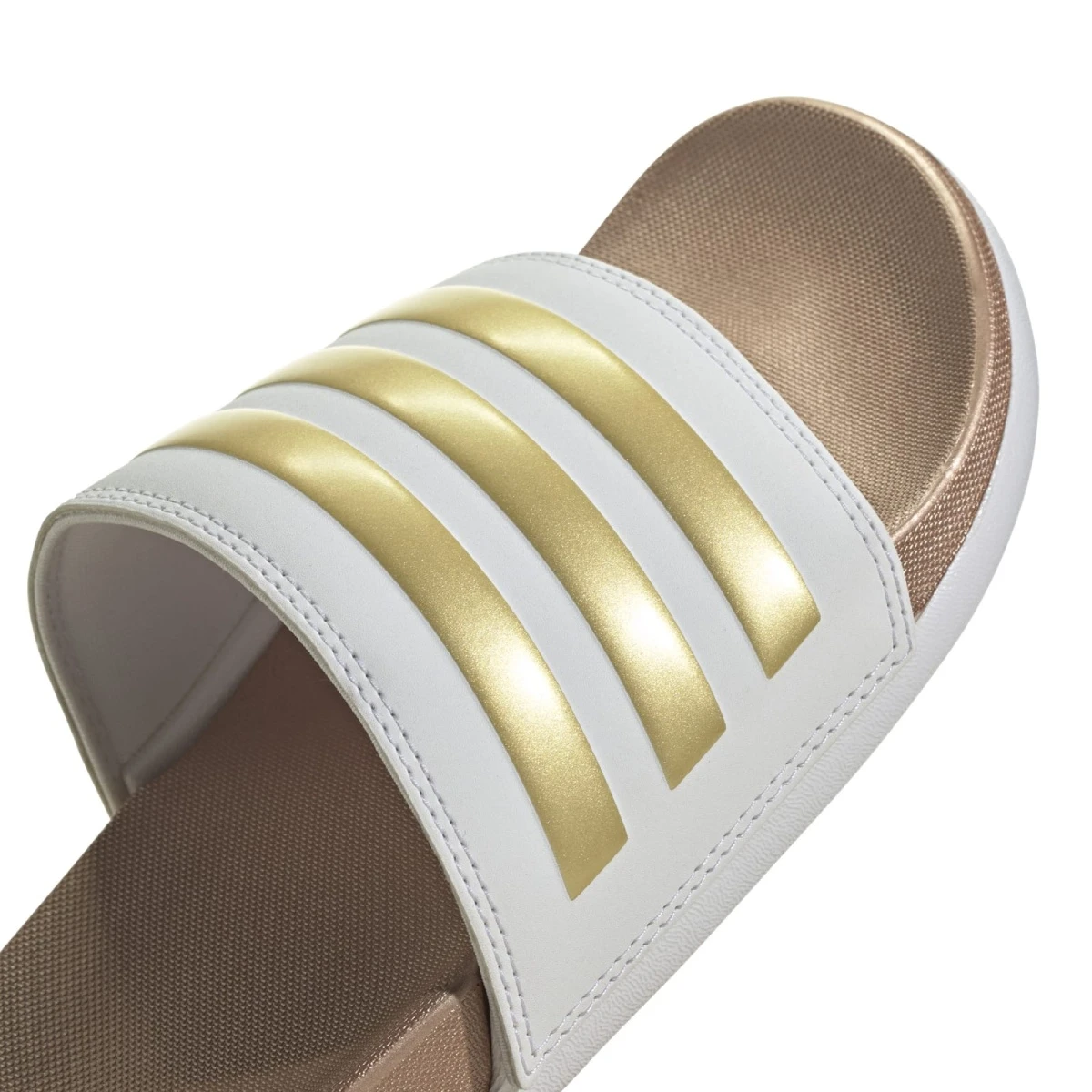 ADIDAS PERFORMANCE Adidas Badeschuhe Adilette Comfort Weiss/gold Damen 8 ADIDAS PERFORMANCE Adidas Badeschuhe Adilette Comfort Weiss/gold Damen – Bild 8