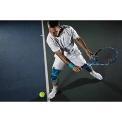 Bauerfeind Handgelenkbandage Blau/lime - 1 Stück -Yonex Verkaufsgeschäft bauerfeindsports tennis kneesupport wriststrap print 203 1200x1200 1
