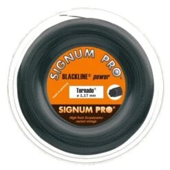 Signum Pro Tennissaite Tornado (Haltbarkeit+Spin) Anthrazit 200 Meter Rolle