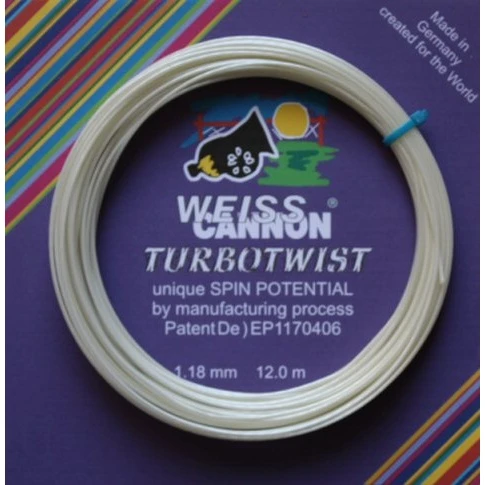 WeissCannon Tennissaite Turbo Twist (Spin+Touch) Weiss 12m Set 1 WeissCannon Tennissaite Turbo Twist (Spin+Touch) Weiss 12m Set